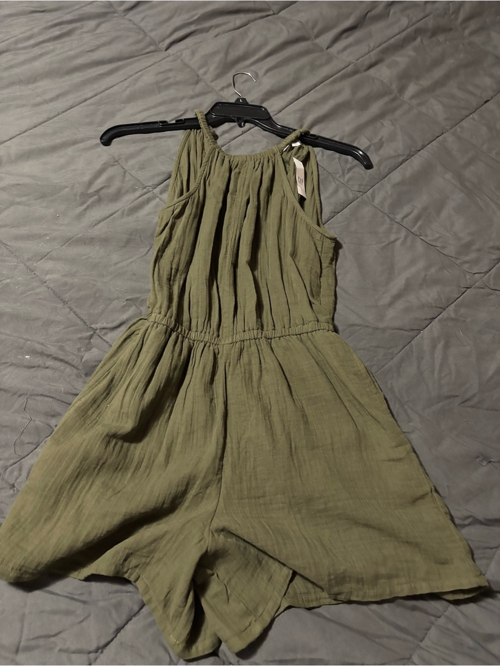 GAP Factory Olive Green Halter Romper